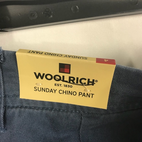 Woolrich Blue Cropped Sunday Chino Pant - Picture 7 of 7